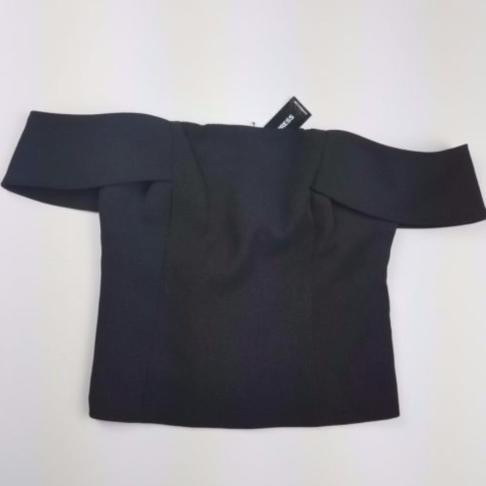 Express Beautiful Off the Shoulder Top Black